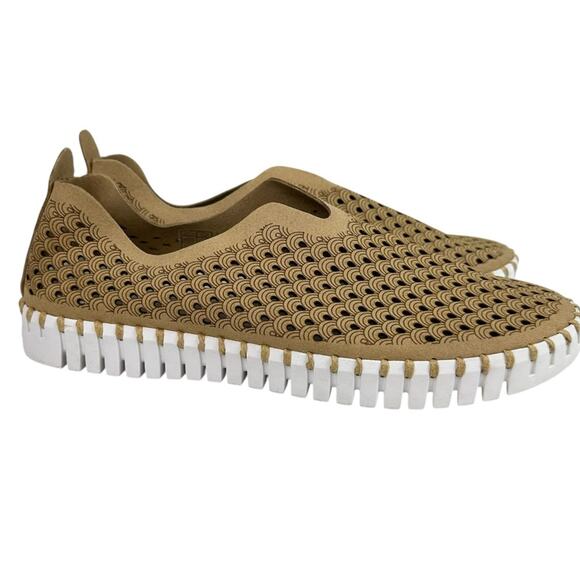 Ilse Jacobsen Tulip Slip On Suede Sneaker Latte Size EUR 39 / US 9 - Picture 5 of 10